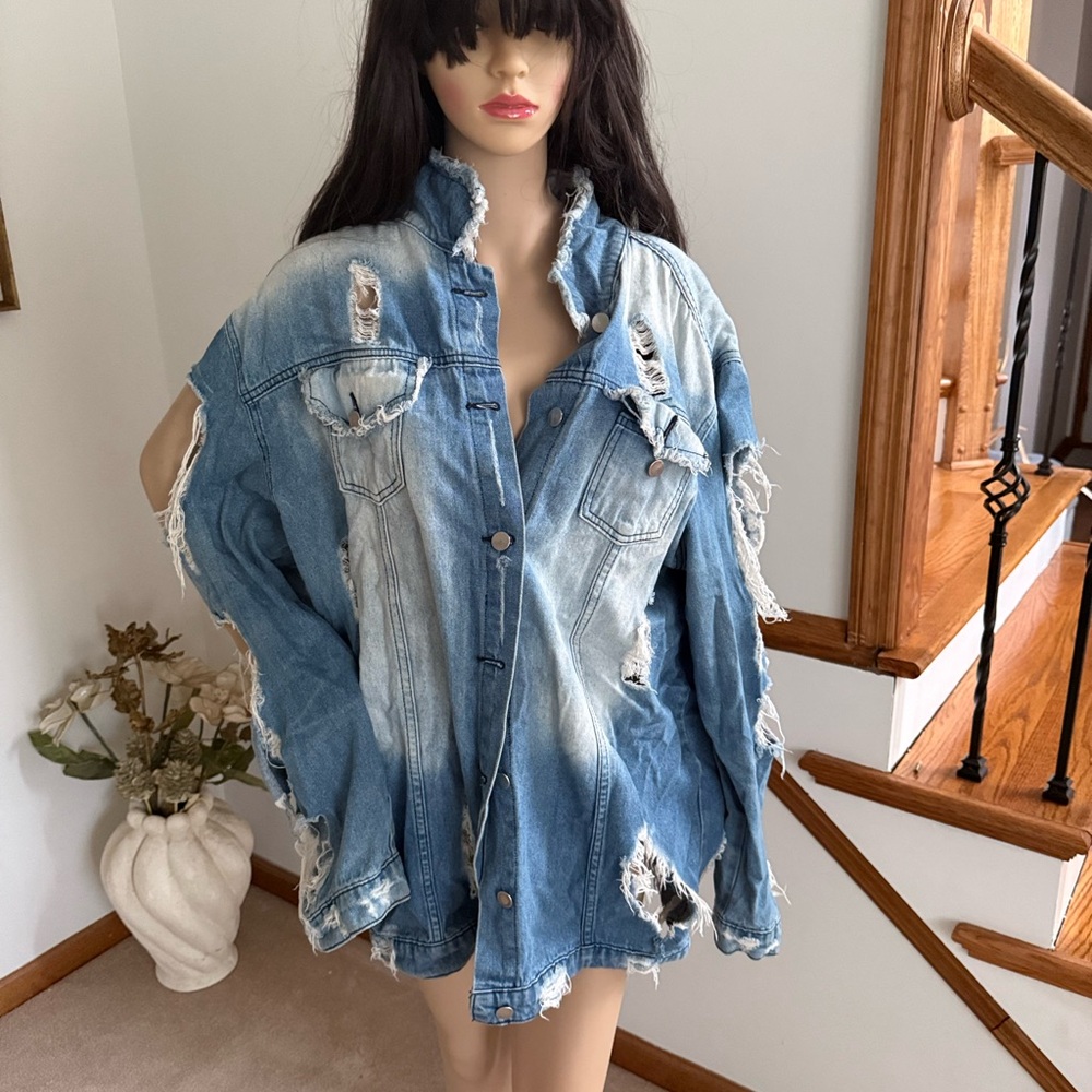 Distressed Denim Jacket